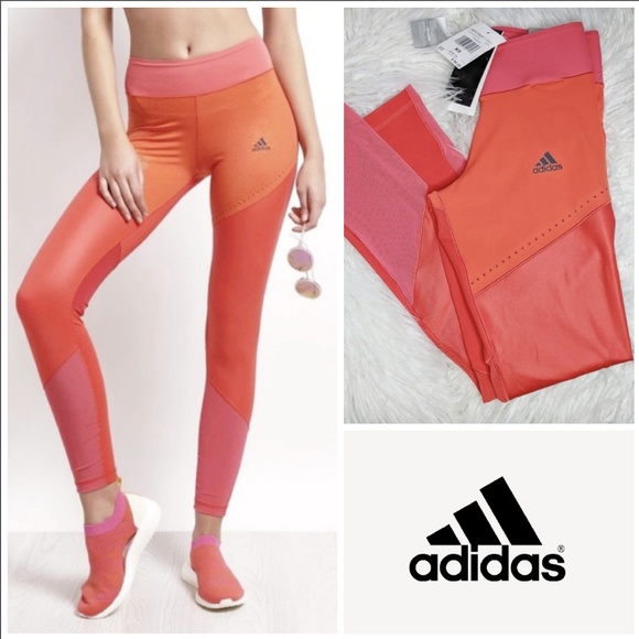 adidas Pants - Adidas Wow Drop tights Core Red - Pink